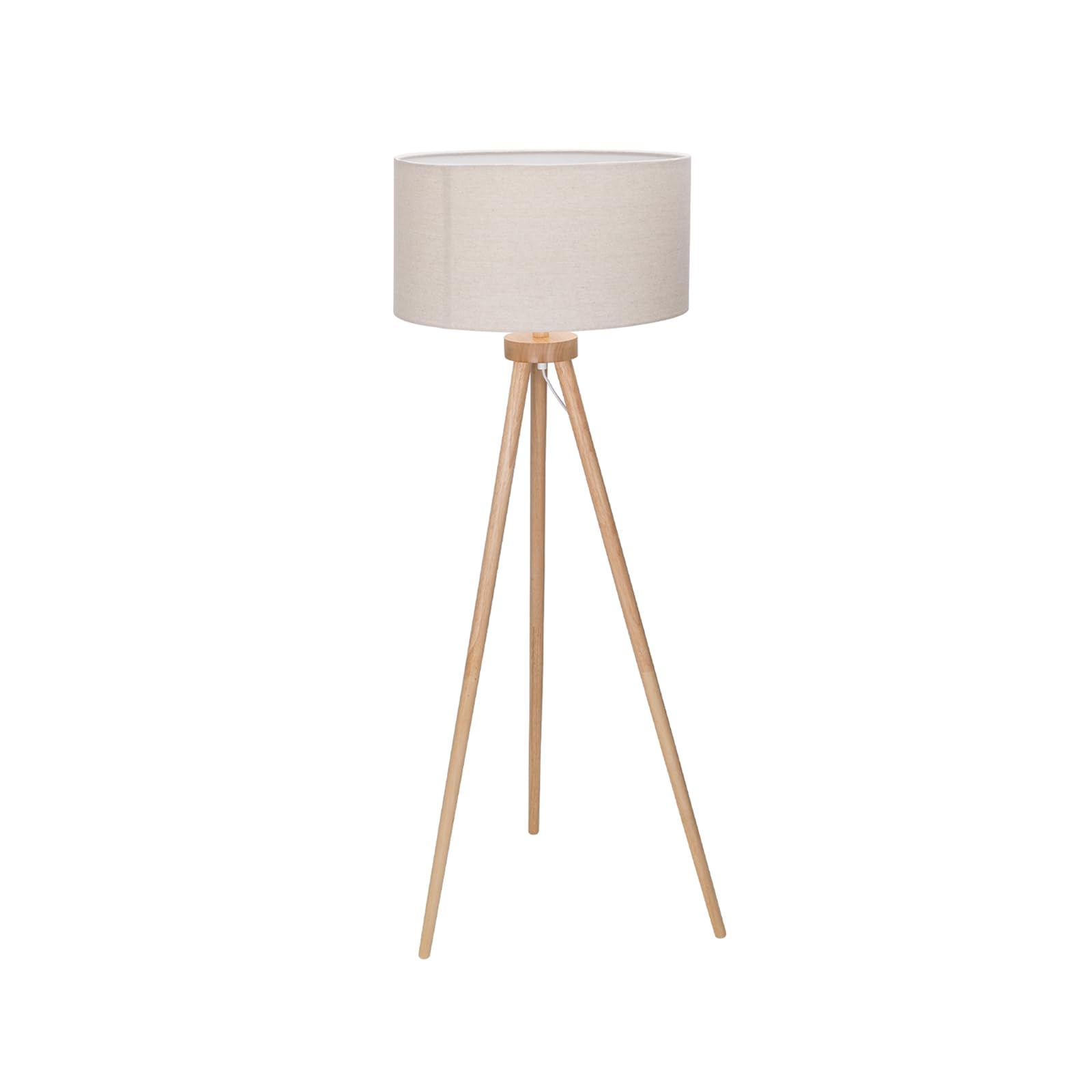 Lámpara de pie de madera E27, diseño elegante y moderno, sin fuente de luz, ideal para iluminar espacios y decorar interiores.