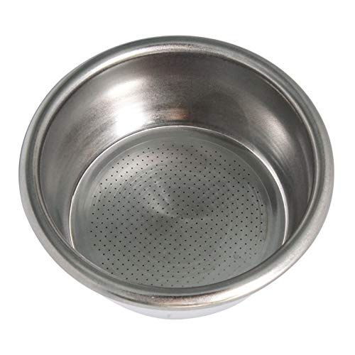 54mm Coffee Stainless Filter Basket, Two Cup-Single Wall, Non-pressure Filter Accessories Compatible with Breville 54mm Portafilter, Fit Breville Barista Express/Pro/Touch, Infuser, Duo-Temp Pro