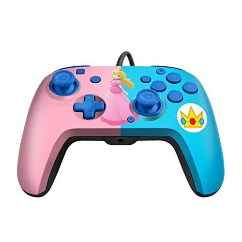 Pdp Switch Rematch Filaire Manette Peach Licence Officiel By Nintendo - Customizable Buttons, Sticks, Triggers, And Paddles - Ergonomic Manettes