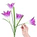 Outdoor Solar Lights- Solar Flower Lights, Garden Stake Lights 2 Solar Decorative Lights with 8 Lilies, Multi-Color Changing LED Landscape Decorative Lights for Garden,Patio, Backyard