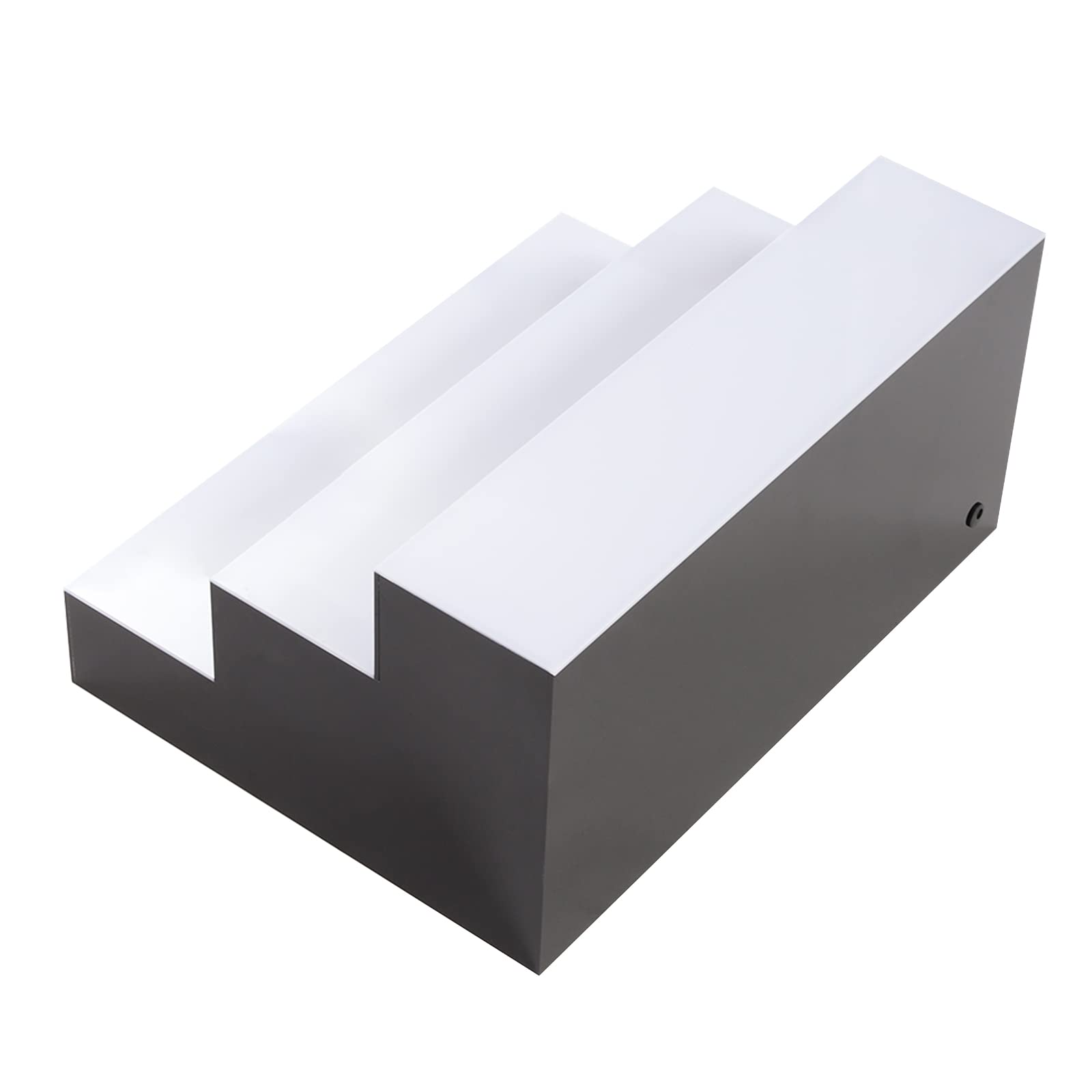 Queeucaer Liquor Bottle Display Bar Steps,LED Lighting Bar Stand Shelf, Alcohol Whiskey Shelves Rack Stand Tray Units for Bottles Drinks 3 Tier,Remote Control, Floor Standing,Black