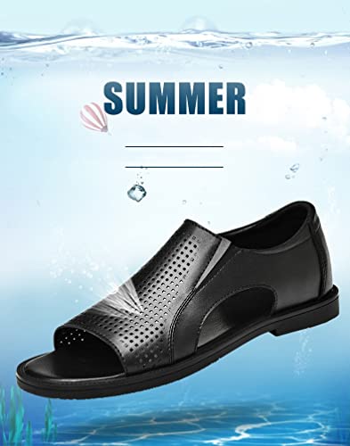 Classic Mens Sandals Leather Sandals Men Outdoor Casual Lightweight Sandal Men Slippers(42 Code)2