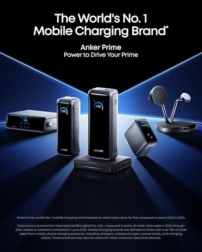Anker Prime Power Bank, 20,100mAh 3-Port Battery Pack with Charging Base | Powers Up to 6 Devices, Two-Way Charging, TSA-Approved, App Control, for MacBook, iPhone 17 / 16 Series, and More - image 7