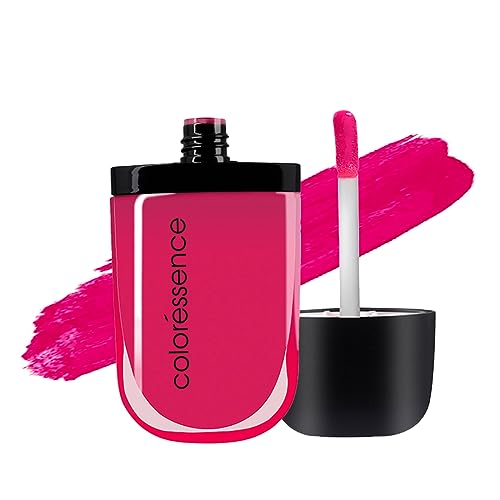 Image of Coloressence Intense Liquid Lip Color | Long Lasting, Smudgeproof, Waterproof and Intense Color Formula for Long Lasting Effect | 9+ Hours Intense Wear & Velvety Matte Finish | Berry Pink | 8ml