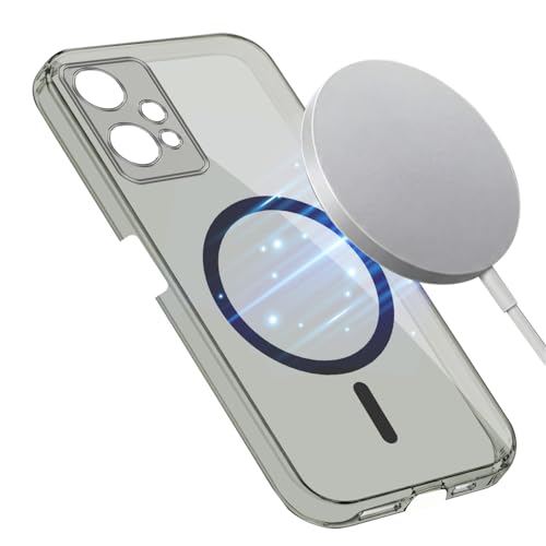 Image of Jkobi Lifetime Anti-Yellow MagSafe Compatible Clear Back Cover Case for OnePlus Nord CE 2 Lite 5G (Sleek Hard Crystal | Shockproof and Camera Protection)