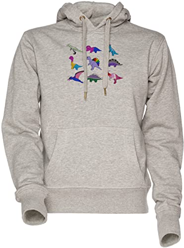 Sweat-shirt gris dinosaures de fierté pour vos moments de détente et sorties urbaines décontractées