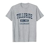 Photo Gallery telluride colorado co design sportivo sportivo vintage maglietta Photo Gallery telluride colorado co design sportivo sportivo vintage maglietta
