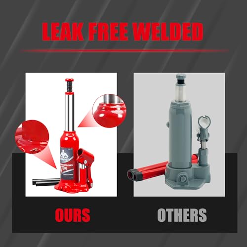 Jack Boss AS90403B Bottle Jack 4 Ton (8,800 Lbs) Welded Hydraulic Car Jack thumb #4