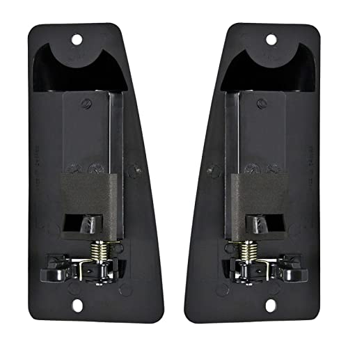 Parts N Go 1999-2007 Silverado Sierra Extended Cab Door Handle Exterior Rear Driver & Passenger Side Left Right Black Textured Replacement 1500 2500 3500 - Gm1521115 Gm1520115 15758171 15758172 #TOP1