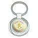 Taters Not Haters Tots Funny Humor Keychain Classy Round Chrome Plated Metal