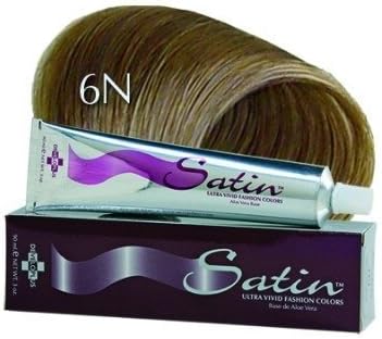 Developlus Satin Color #6N Dark Blonde 3 Ounce (88ml) (3 Pack)