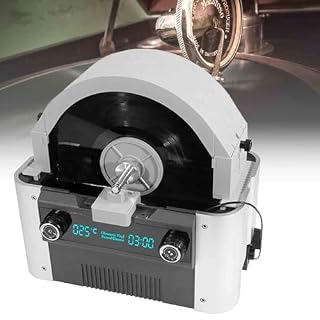 Nettoyeur de disques vinyles à ultrasons, 6 L 49 kHz, machine professionnelle de nettoyage de vinyle avec chauffage et bouton de minuterie, 7 à 12 pouces 10 disques machine de nettoyage de vinyle - Les Beatles, Paul McCartney, John Lennon, RIngo Starr, George Harrison