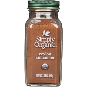 Simply Organic Ceylon Ground Cinnamon, 2.08 Ounce, Non-GMO Organic Cinnamon Powder