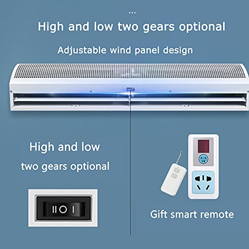 Luchtgordijnmachine Commerciële Geluidsarme Natuurlijke Wind Elektrisch Luchtgordijn Met Afstandsbediening Warmte… - Image 6