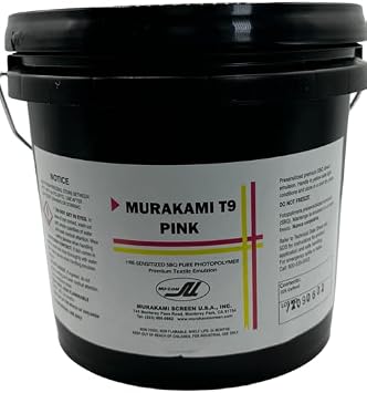 Murakami T9 Pink Emulsion Versatile Screen Printing Solution for Waterbase, Discharge, High Solid Acrylic, Plastisol Inks - Gallon