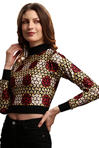Image of PURVAJA Women's Solid Slim Fit T-Shirt
