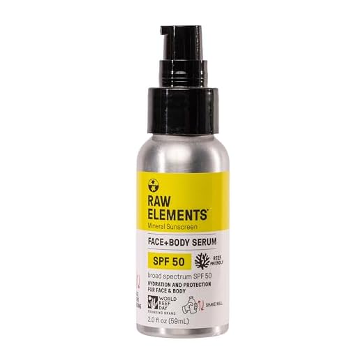 Raw Elements Spray facial + corporal FPS 50 protetor solar mineral totalmente natural – seguro para recifes, resistente à água, proteção UVA/UVB de amplo espectro, seguro para todas as idades, tamanho