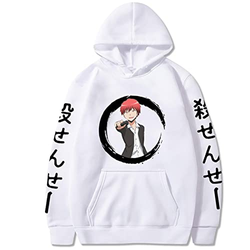 East-hai-buy Anime Assassination Classroom Impression Sweat à Capuche à Manches Longues Sweat Unisexe Harajuku Akabane k-Arma Pull Hauts Cover