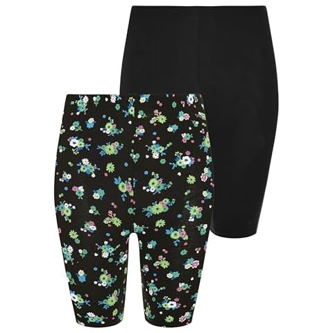 Yours Plus Size Floral Cycling Shorts Cover