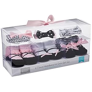 Hudson Baby Girl’s Headband and Socks Giftset