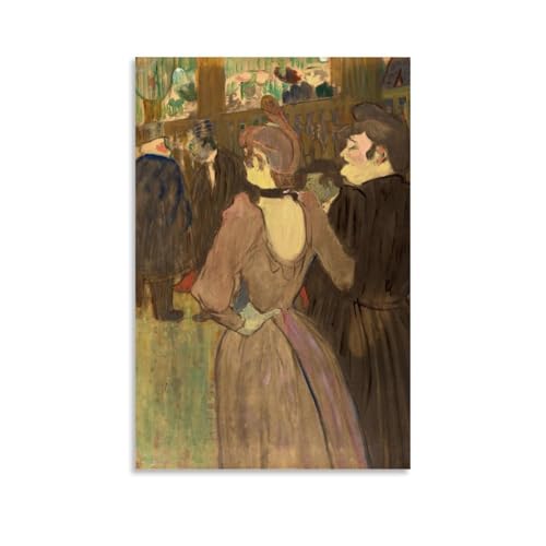 Toile Henri de Toulouse-Lautrec 50x75cm | Déco vintage La Goulue