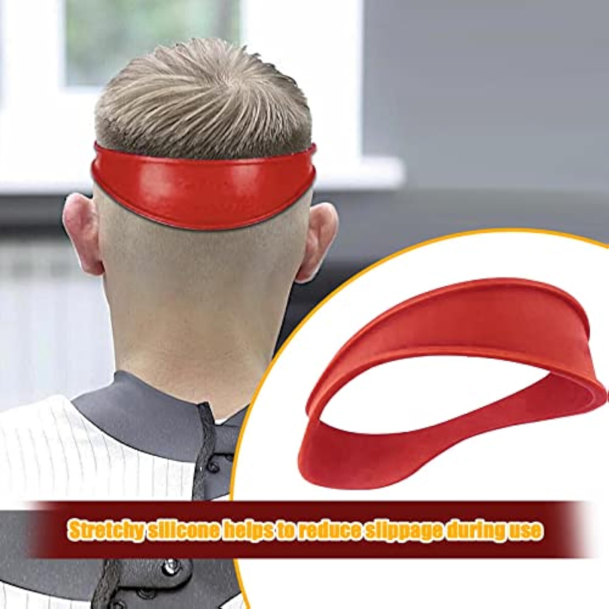 Portable Self Haircutting Tool with Comfortable Red Band