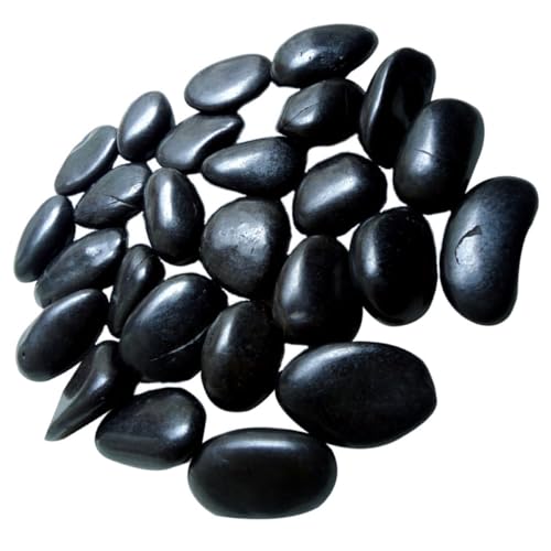 Galets noirs naturels pour vase et aménagement paysager extérieur