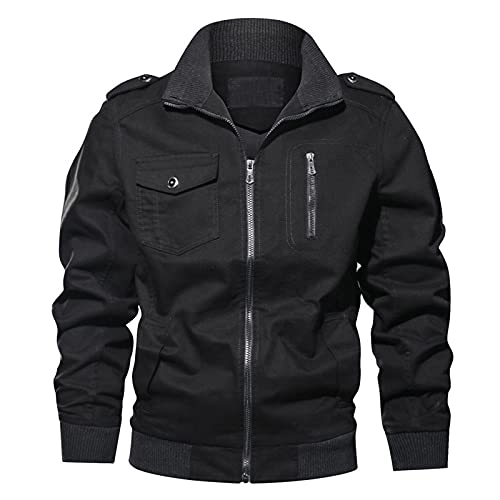 Blouson bomber hiver pour homme veste coupe vent en polaire