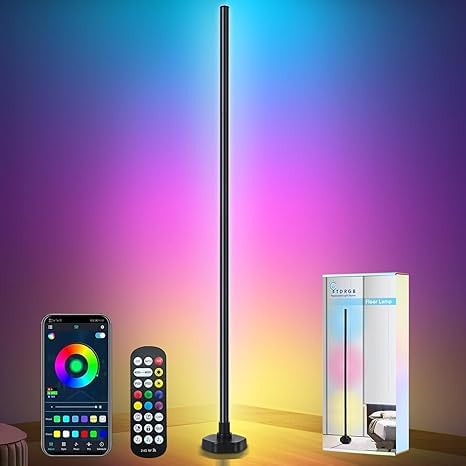 ABUDIT Corner Floor Lamp - Smart RGB LED Corner Lamp with App and Remote Control, 16 Million Colours & 68+ Scene, Music Sync, Timer Setting - Ideal for Living Rooms, Bedrooms, and Gaming Rooms-image-28