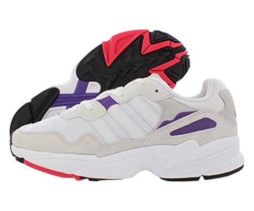 adidas Originals Hombres Yung-96 Rojo Talla: 11.5, Crystal White Soft Ivory Active Purple White, 39 2/3 EU