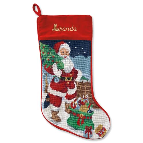 Lillian Vernon Personalized Heirloom Christmas Needlepoint Stocking