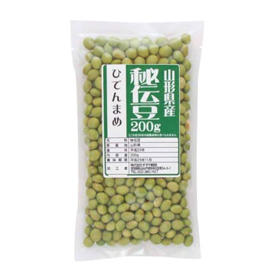 送料込み　令和2年産　山形県産　秘伝豆　青大豆　大豆　大粒　10キロ Amazon.co.jp: 国産(山形県) 秘伝豆(青大豆・ひたし豆) 200g
