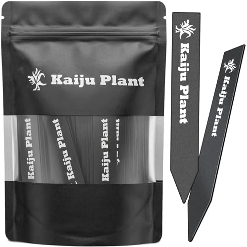 Amazon.co.jp: Kaiju Plant 園芸ラベル 黒ラベル プランツタグ ネーム