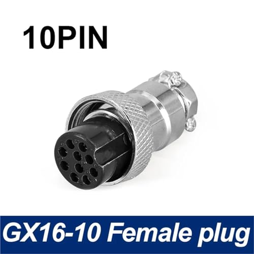 Conector GX16 de 10 pines hembra para proyectos electrónicos y paneles M16 2