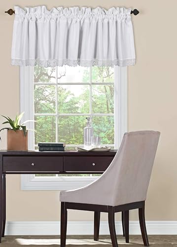 Ramanta Home 38849 Curtain Valance For Windows 100% Cotton Slub Farmhouse Design thumb #8