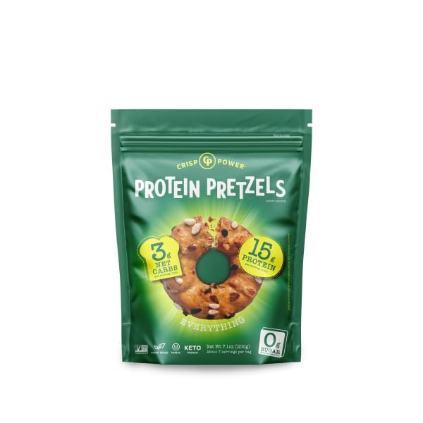 Crisp Power Everything Protein Pretzels, 13OZ 369g