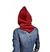 BA UNIQUE FASHION Unisex Sporty Snood Hat with drawstring Hood Scarf Neck Warmer Winter Balaclava Hood (Barn Red)