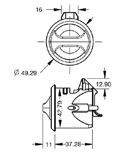 Image of Encell Travel Trailer RV Camper Bathroom Entry Door Lock Latch