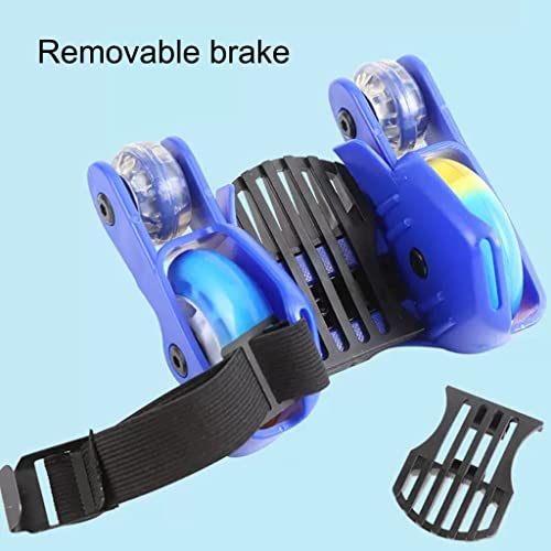 Roller Skates Patins Flash de quatro rodas em PU, a roda de freio pode ser desmontada, adequado para