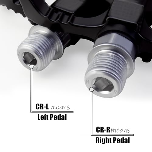 BOWOD Mountain Bike Pedals, MTB Pedals Wide Light Nylon Composite Pedal Platform, Non-Slip Bicycle Pedals w 12pins, fit for 9/16" Adult BMX, City, Road Bike