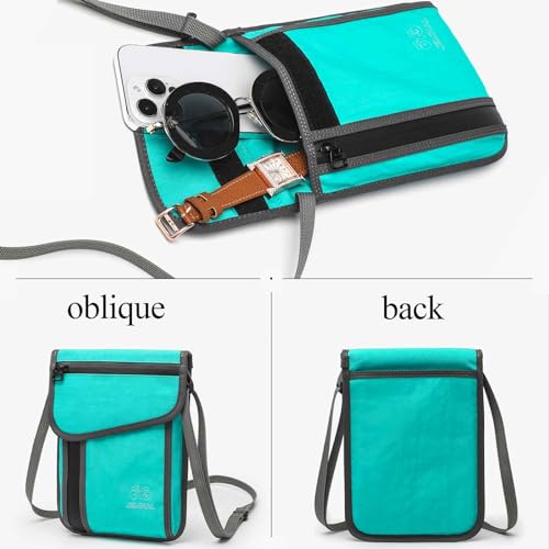Image of JEMINAL Passport ID Crossbody Phone Bag for Men & Women: Waterproof Small Phone Shoulder Handbag for lighty Camp Jog Travel