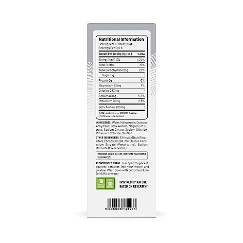 Image of Unived Gel 100 - Vegan Energy Gel for Endurance Athletes Runners & Cyclists - 100kcal - Salted Lime - Pack of 6