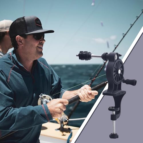 Bobinador de carretes de pesca manual herramienta portátil ajustable 3
