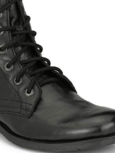 Image of ALBERTO TORRESI Men's Leather Lace-Up Ankle Boots with Zip Closure - Stylish and Durable Footwear for Modern Men