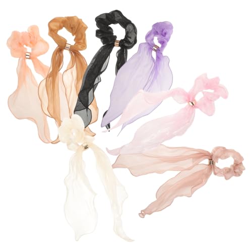 Élastiques à cheveux en satin Healvian protecteurs anti-casse | 7 chouchous souples et légers