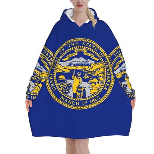 Couverture à capuche Nebraska pour des soirées d'hiver cocooning au chaud sur le canapé