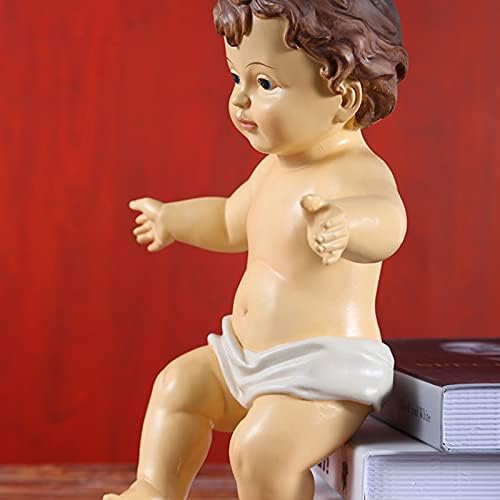 Baby Jesus Figure Baby Jesus Nativity Figure, Baby Jesus Figure Resin Religious Baby Jesus Statue, Baby Jesus Figure Ornament Decoration Crafts, Height 10 cm