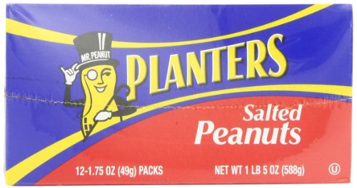 Planters Peanuts, Salted, 1.75-Ounce Bags (Pack Of 48) #TOP2
