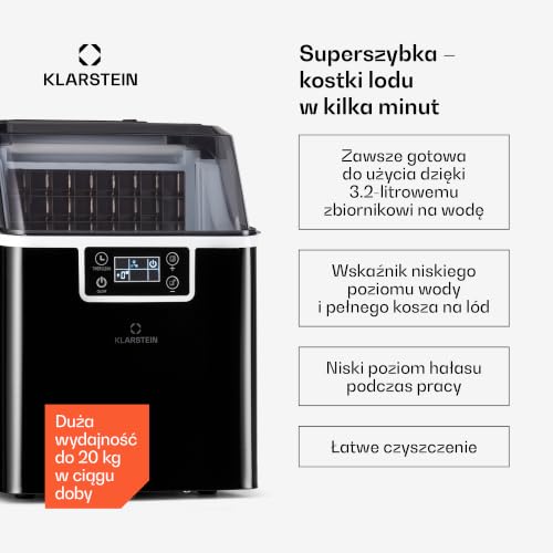 Máquina de Hielo Klarstein de Sobremesa, 3.2L miniatura 2