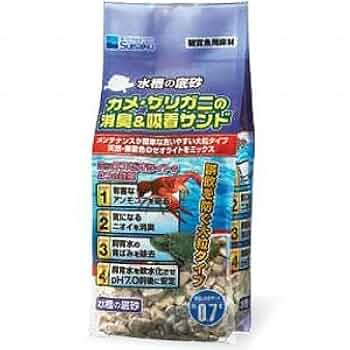 Amazon | 水作 カメ・ザリガニの消臭&吸着サンド0.7L (約550g